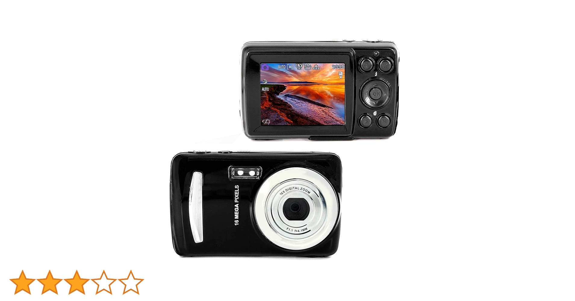 Amazon | 14 MPメガピクセルコンパクトデジタルカメラと2.4インチ画面